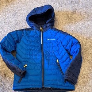 Columbia Two-Tone Blue Puffer Jacket